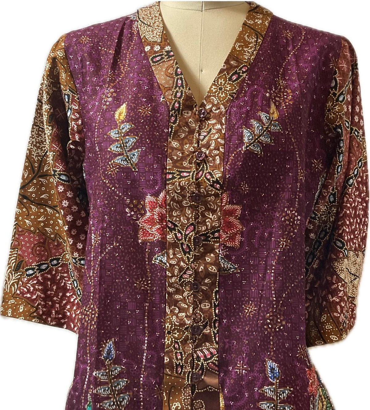 Ladies Batik Top LBT-XXL-PURPLE-G11111001