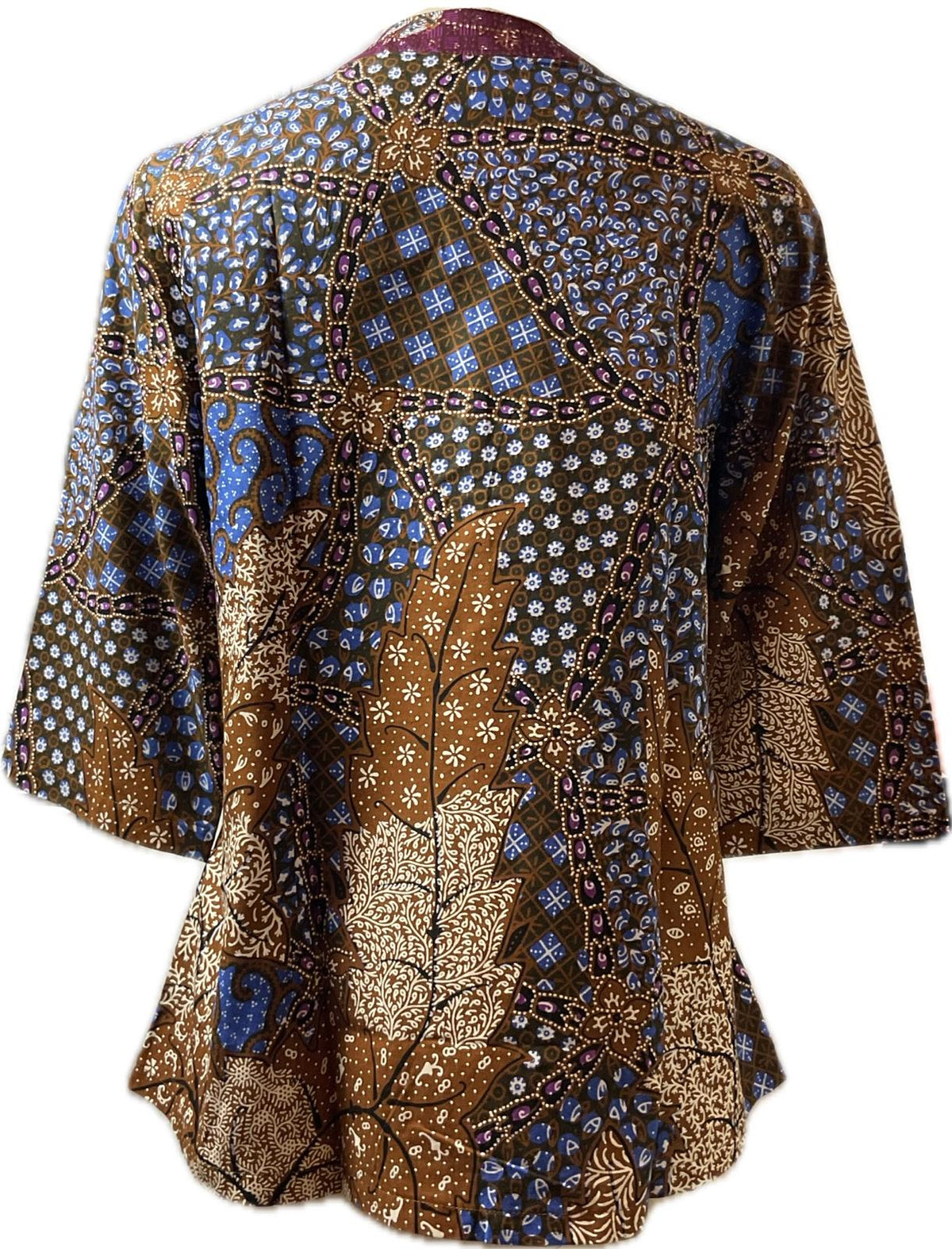 Ladies Batik Top LBT-XXL-BROWN-G11111002