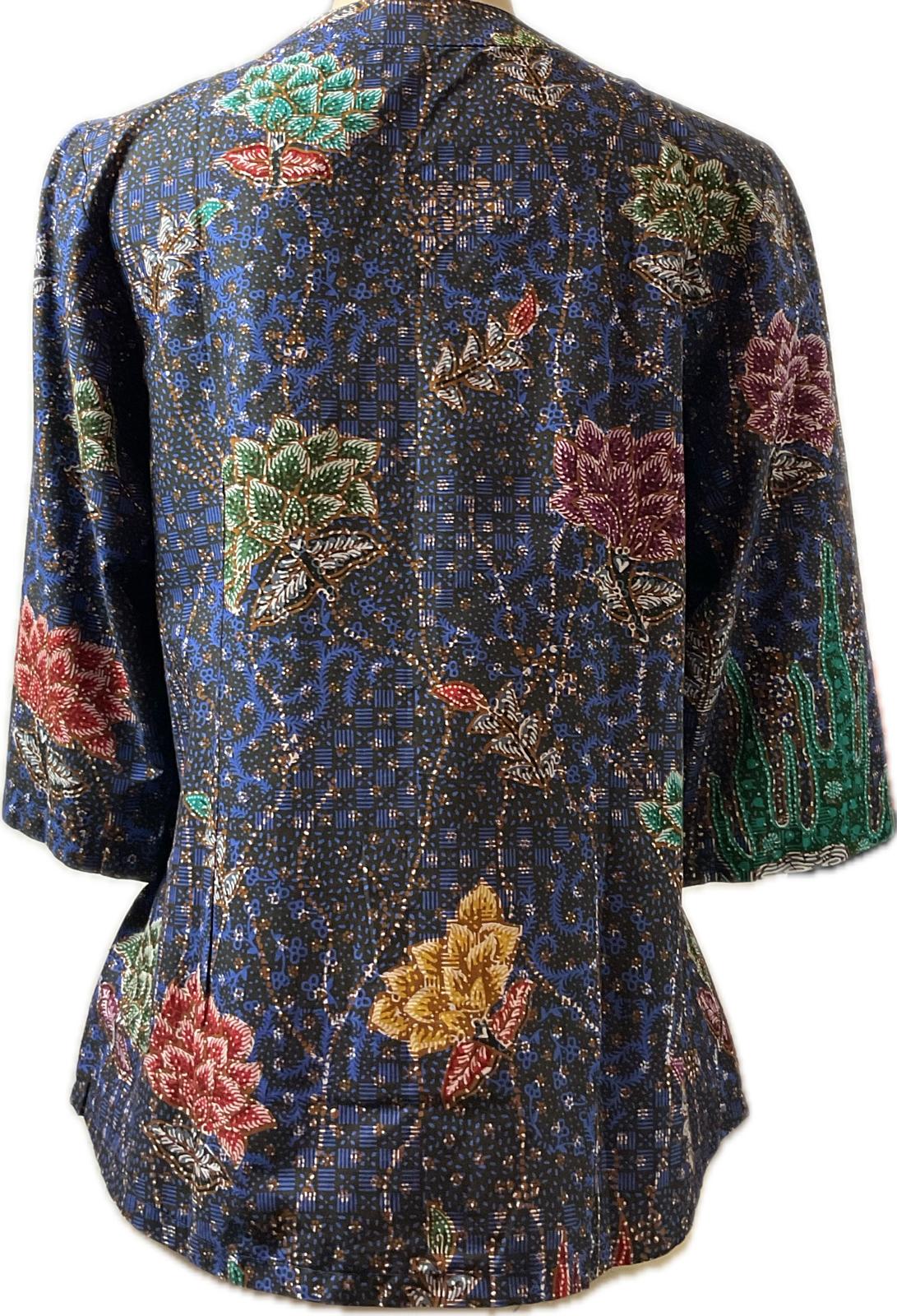 Ladies Batik Top LBT-XXL-BLUE-G11111005