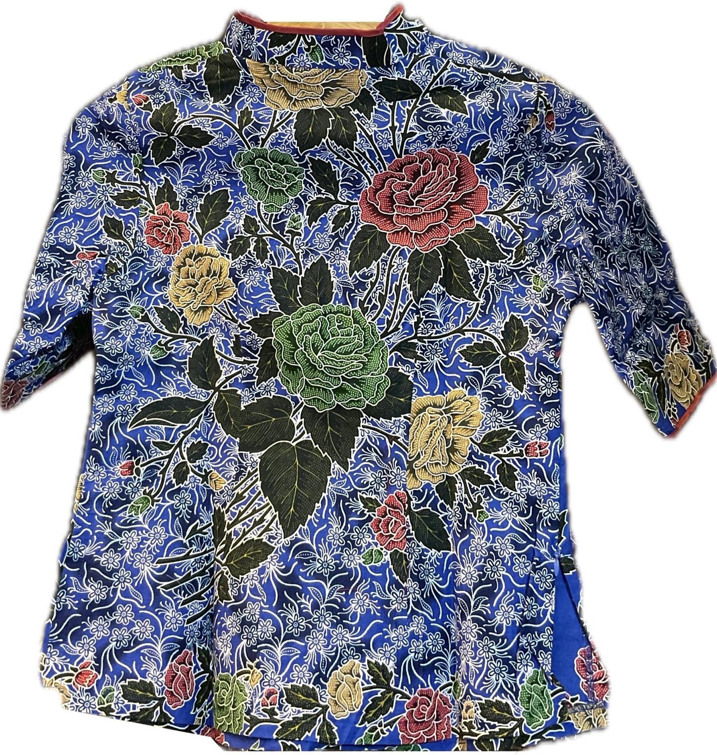 Ladies Batik Top LBT-M-BLUE-H11008