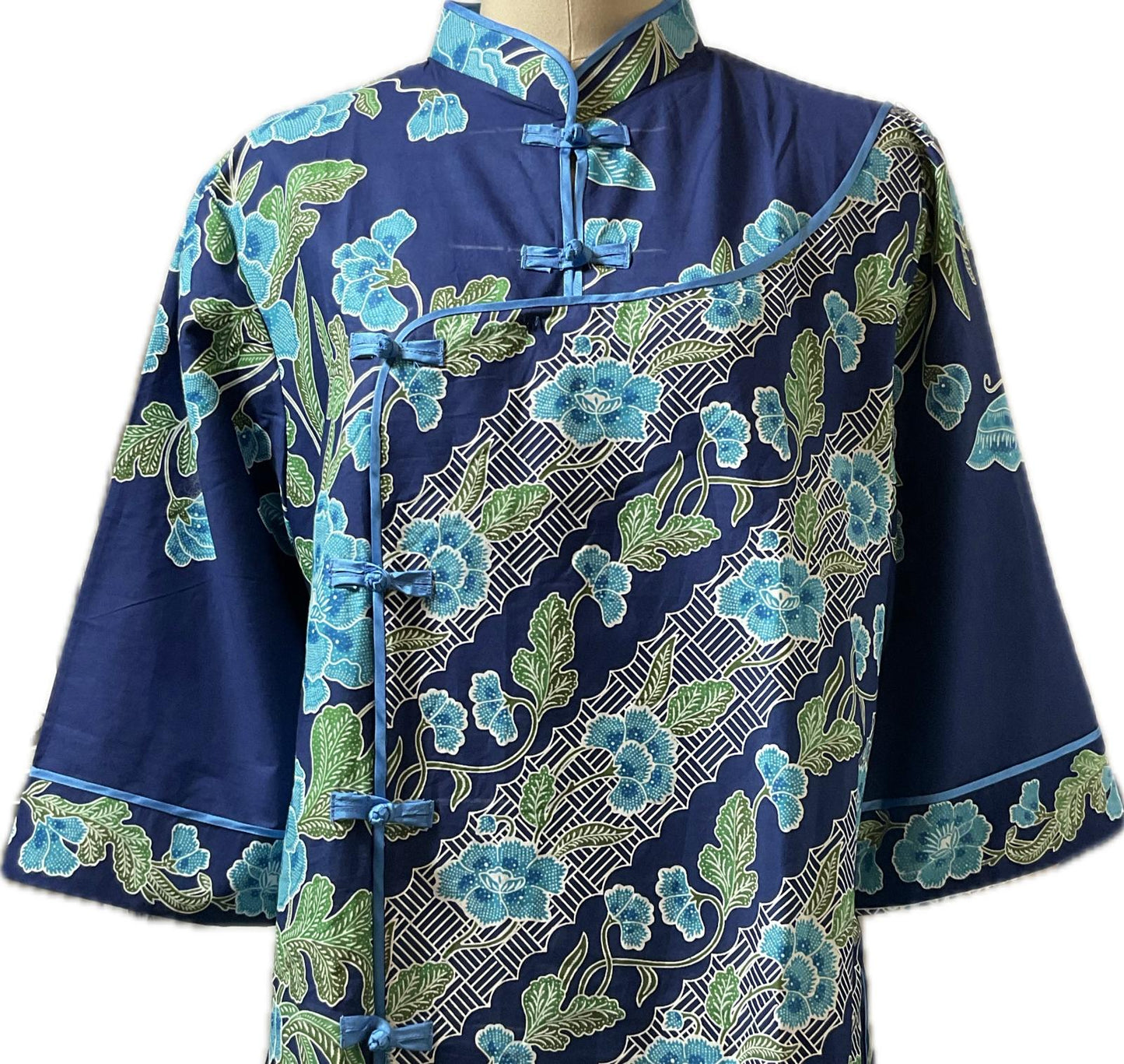 Ladies Batik Top LBT-XXXL-BLUE-J111111001