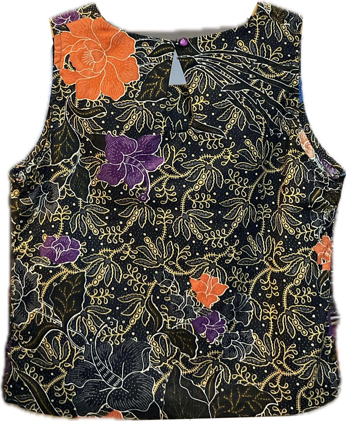 Ladies Batik Top LBT-L-BLACK-L111002
