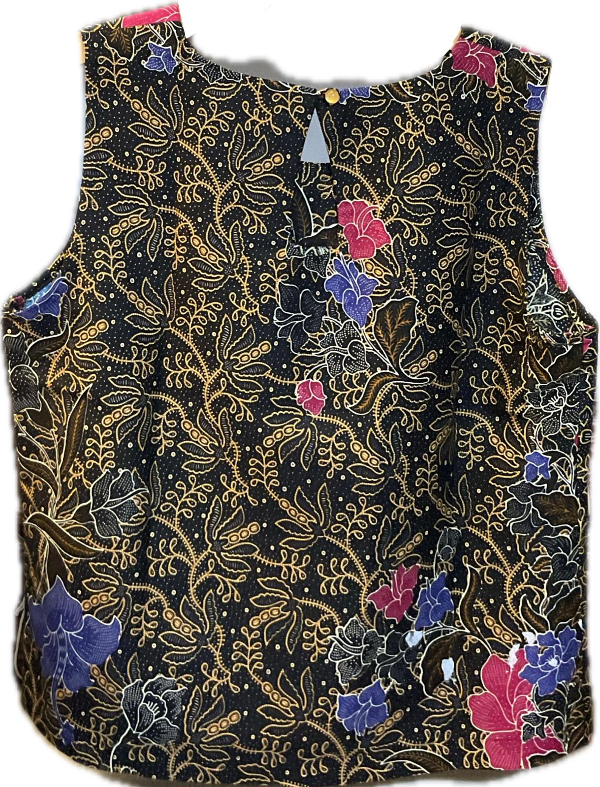 Ladies Batik Top LBT-XL-BLACK-L1111005