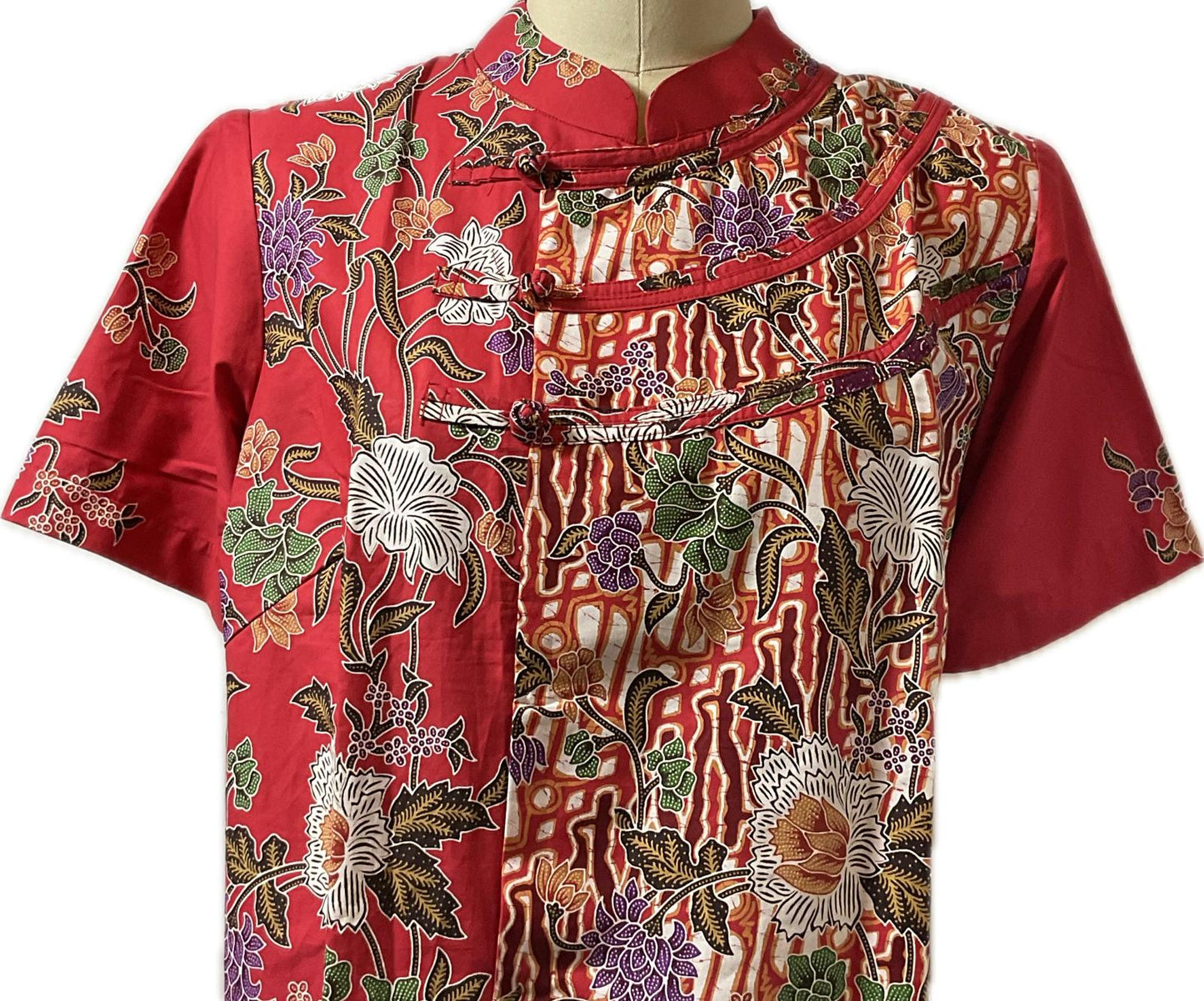 Ladies Batik Top LBT-XL-RED-N1111002