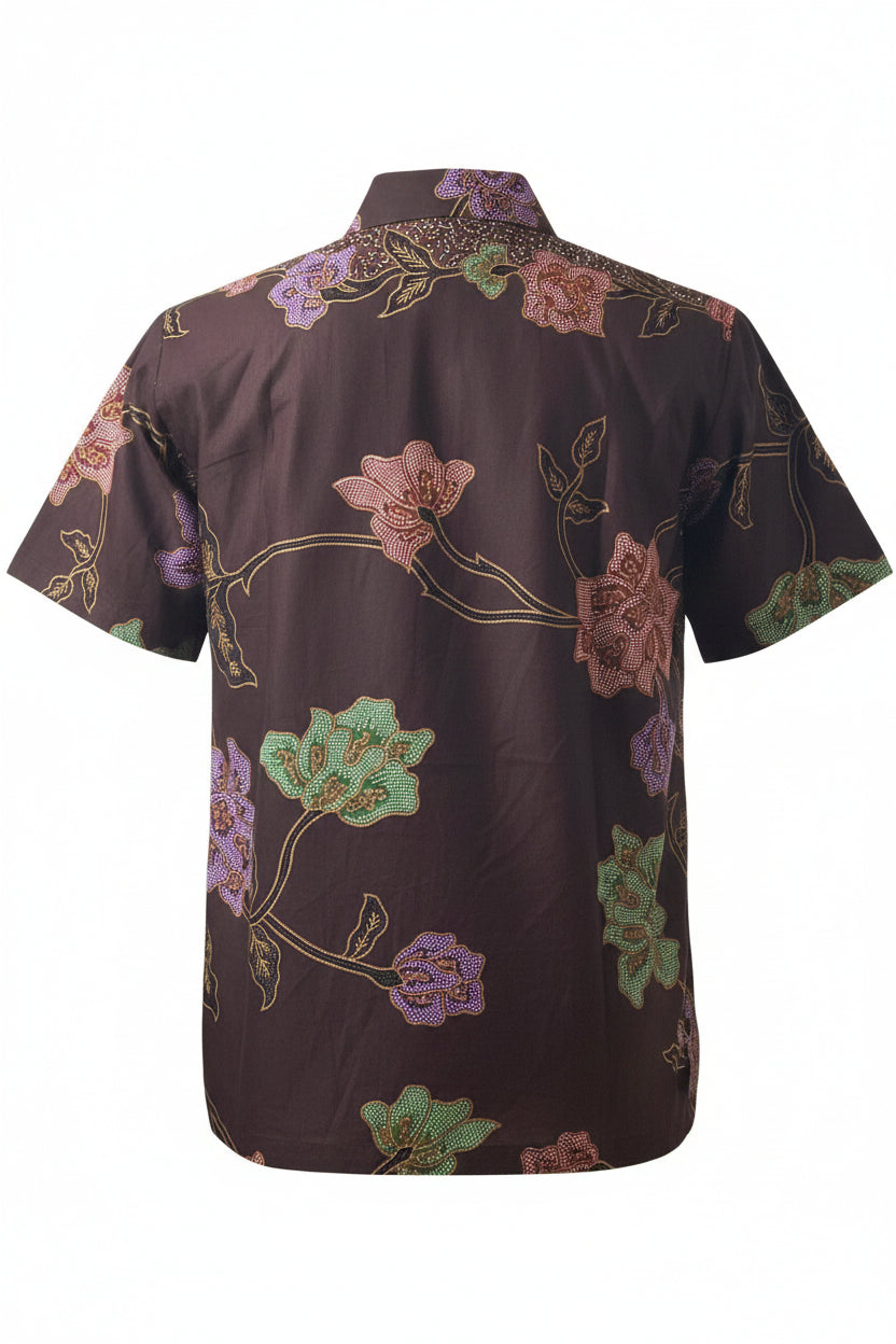 Ladies Batik Top LBT-XL-BROWN-N1111004