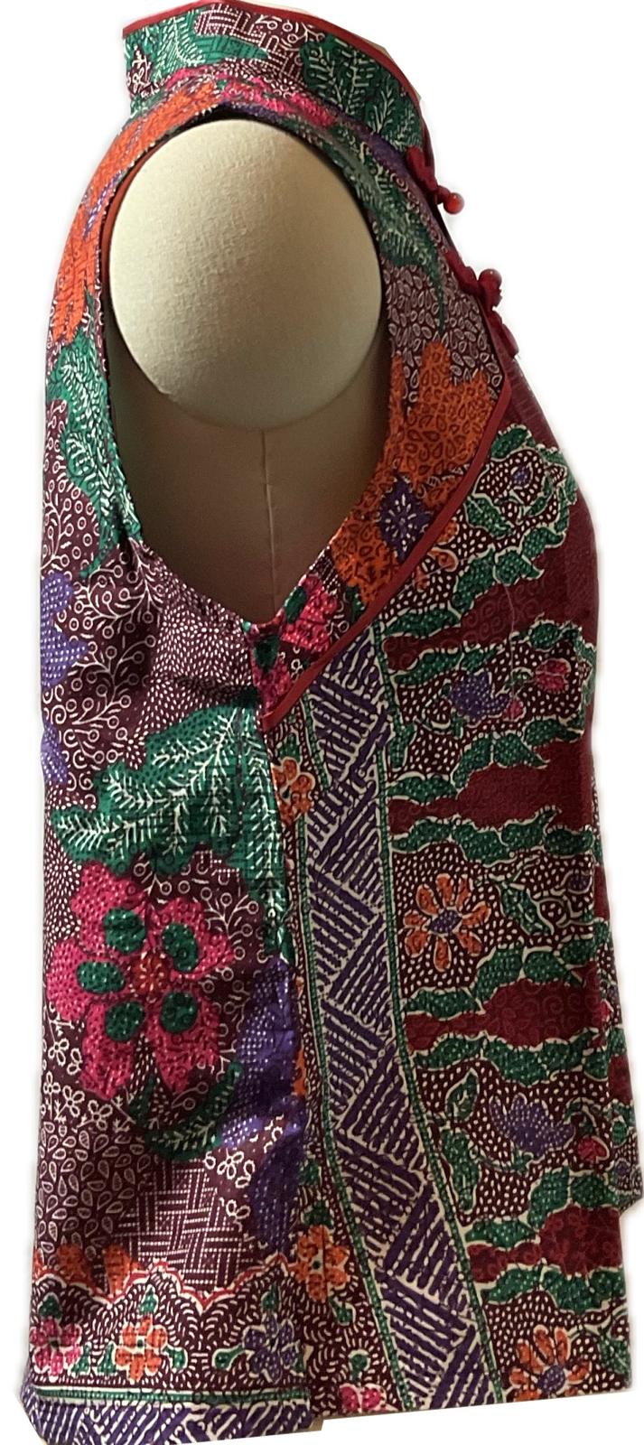 Ladies Batik Top LBT-L-RED-P111004