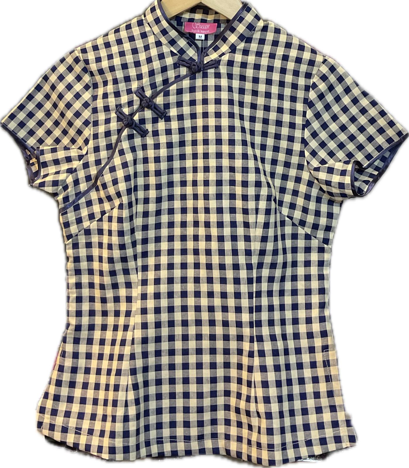 Ladies Batik Top LBT-M-BLUE-R11004