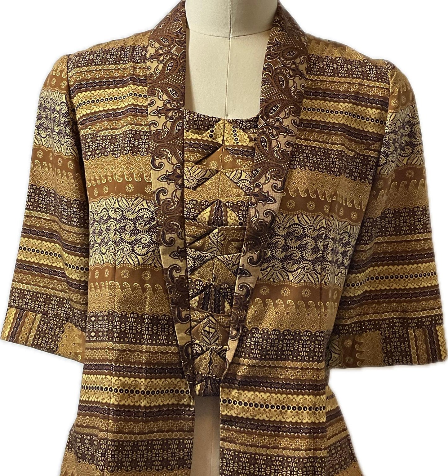 Ladies Batik Top LBT-S-YELLOW-X1001