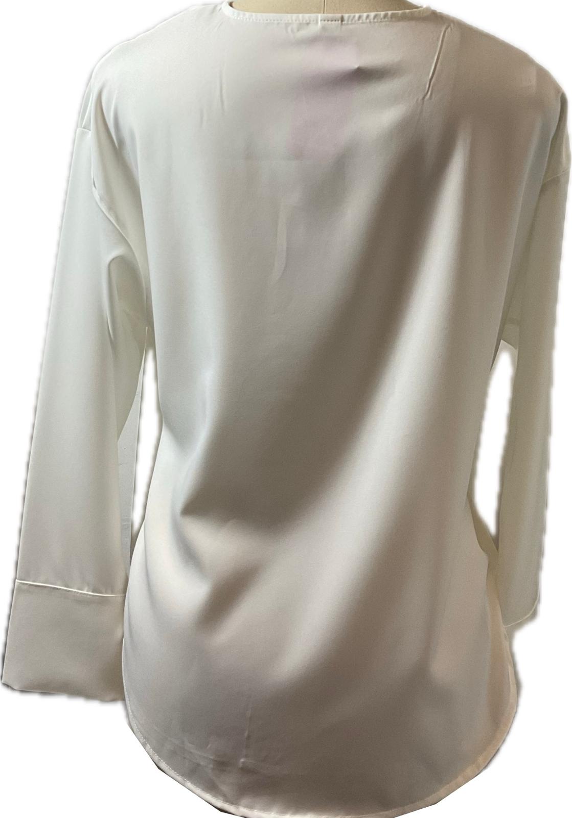Ladies Batik Top LBT-M-WHITE-AB11001