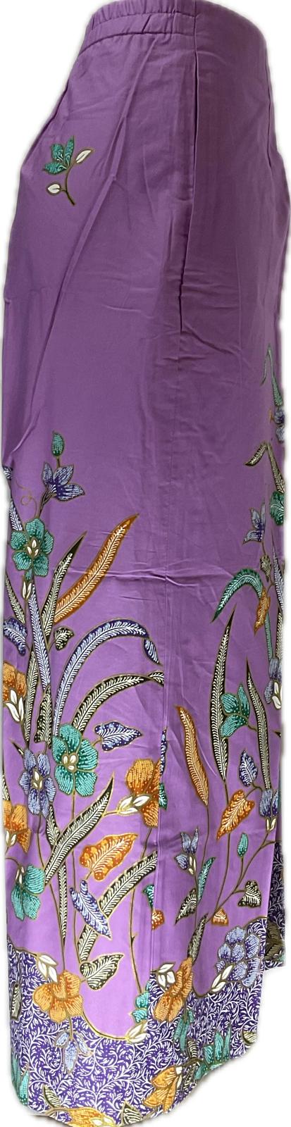 Ladies Batik Pants LBP-L-PURPLE-555003