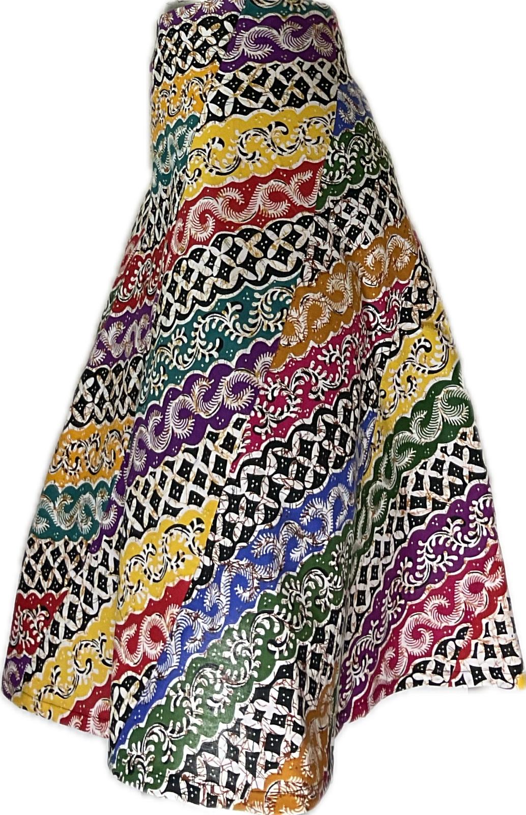 Ladies Batik Skirt LBSS-S-RED-A11-10014