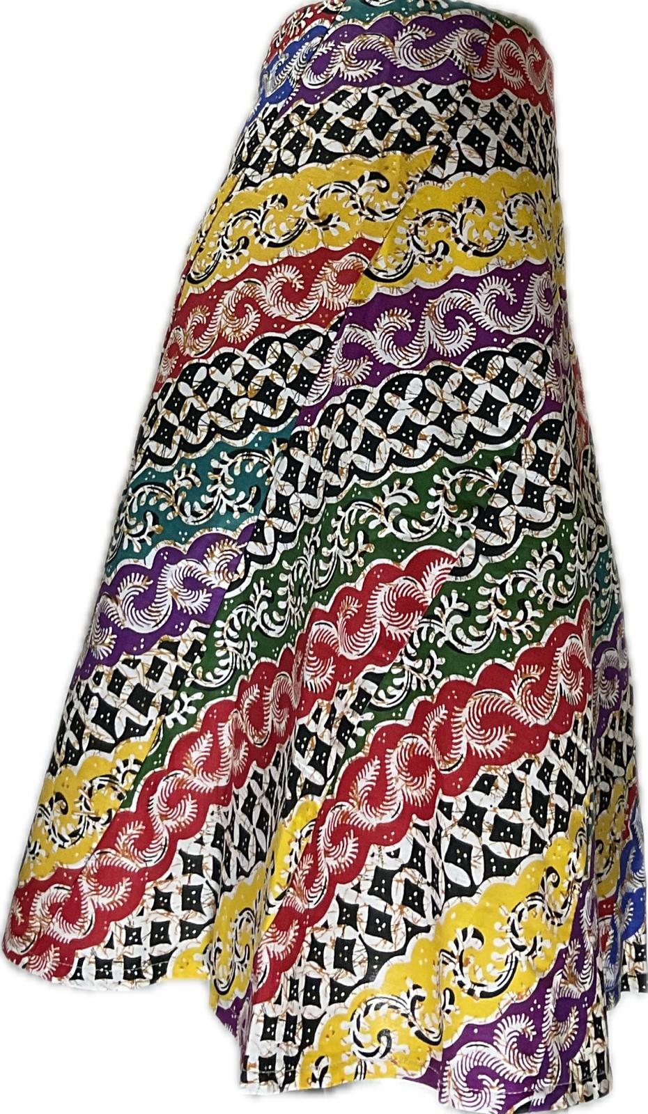 Ladies Batik Skirt LBSS-M-RED-A11-11009
