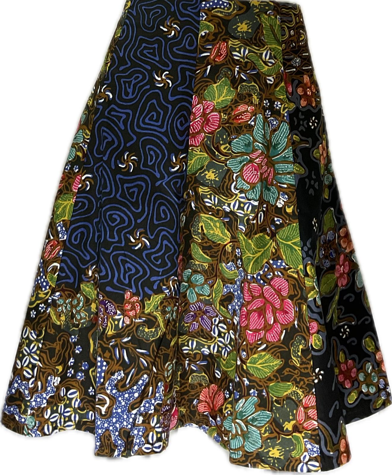 Ladies Batik Skirt LBSS-L-BLACK-A11-111007