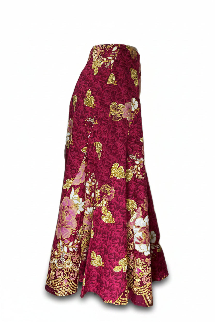 Ladies Batik Skirt LBLS-L-PINK-A12-111002