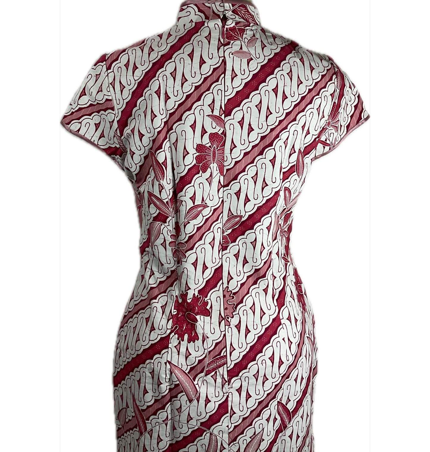 Batik Cheongsam BCS-M-PEACH-A-44005