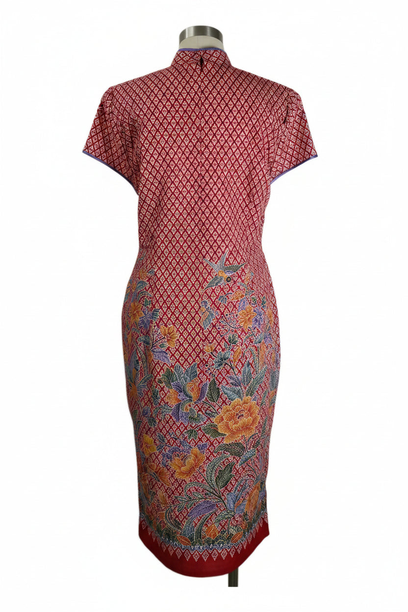 Batik Cheongsam BCS-XL-RED-A-4444001