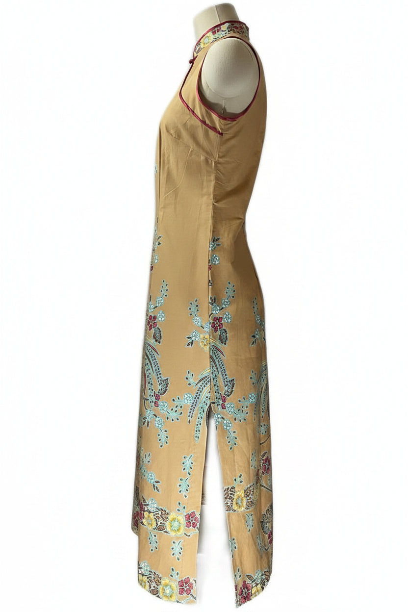 Batik Cheongsam BCS-M-YELLOW-44001