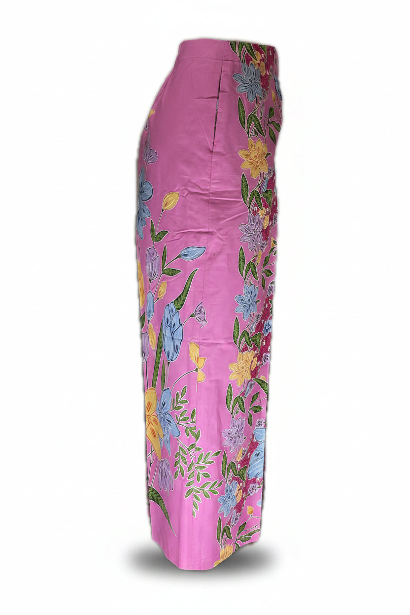 Ladies Batik Pants LBP-M-PINK-55001