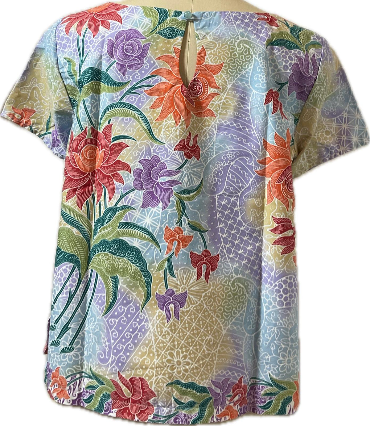 Ladies Batik Top LBT-L-PURPLE-AF111002