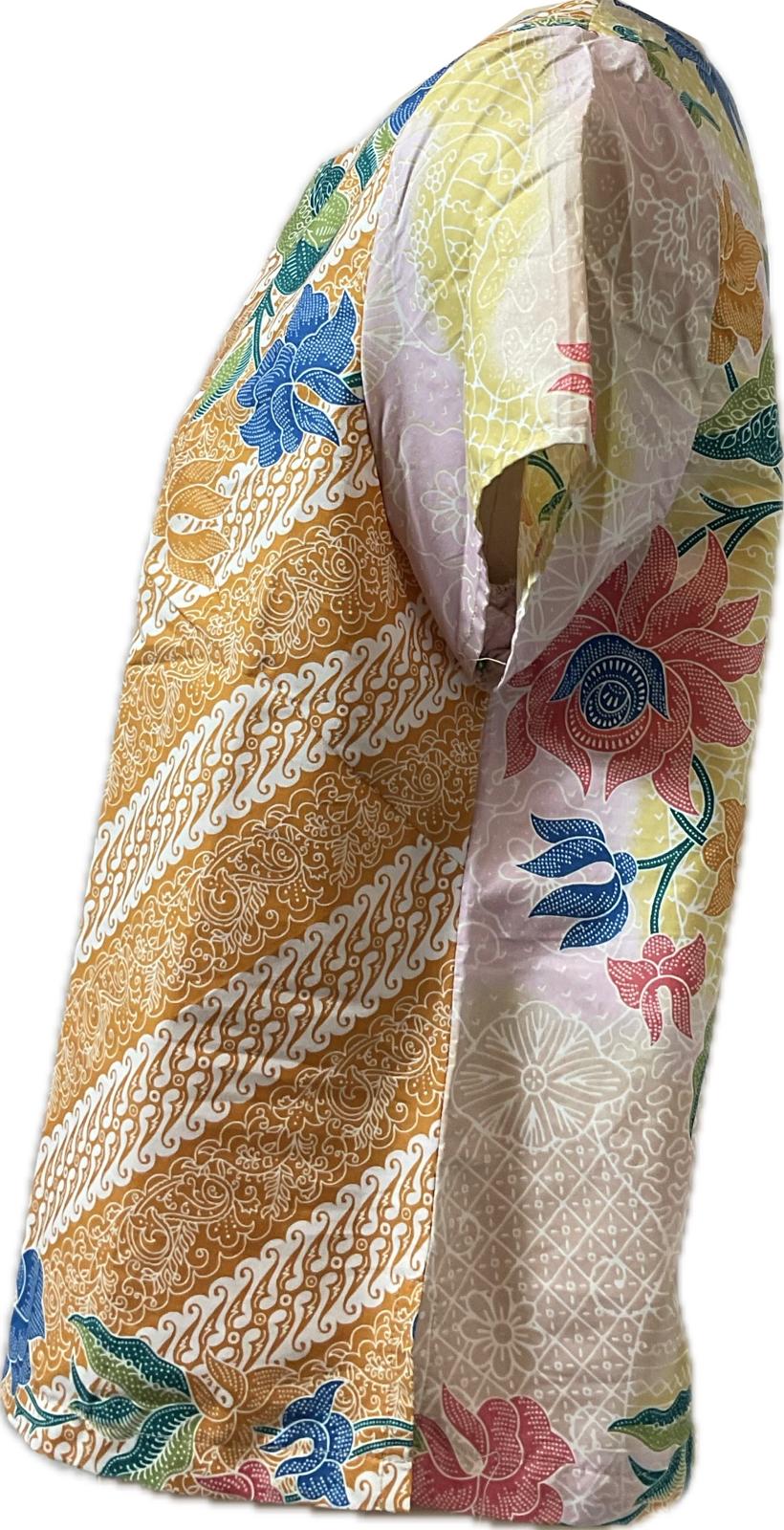 Ladies Batik Top LBT-L-YELLOW-AF111004
