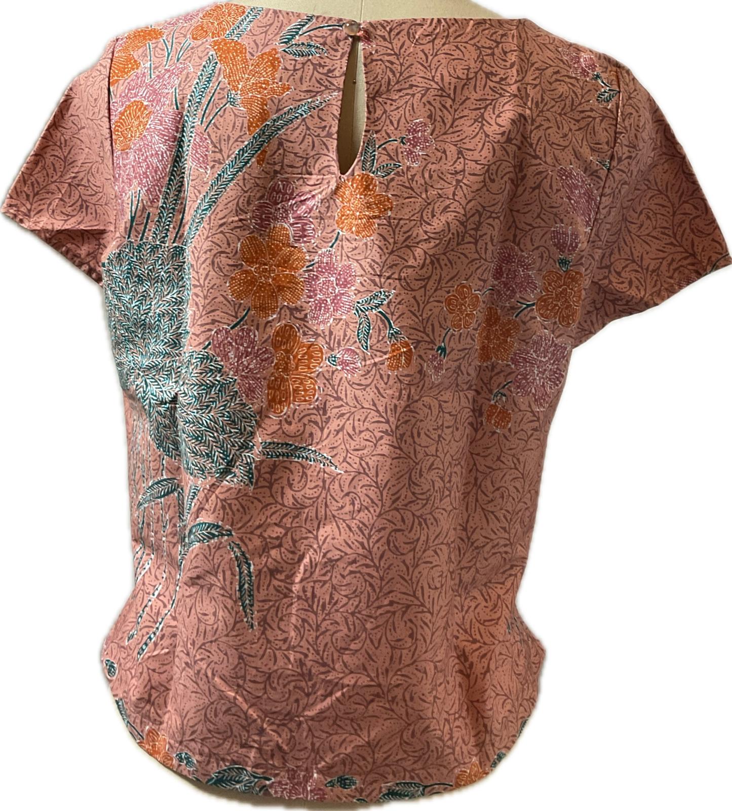 Ladies Batik Top LBT-L-BROWN-AF111001