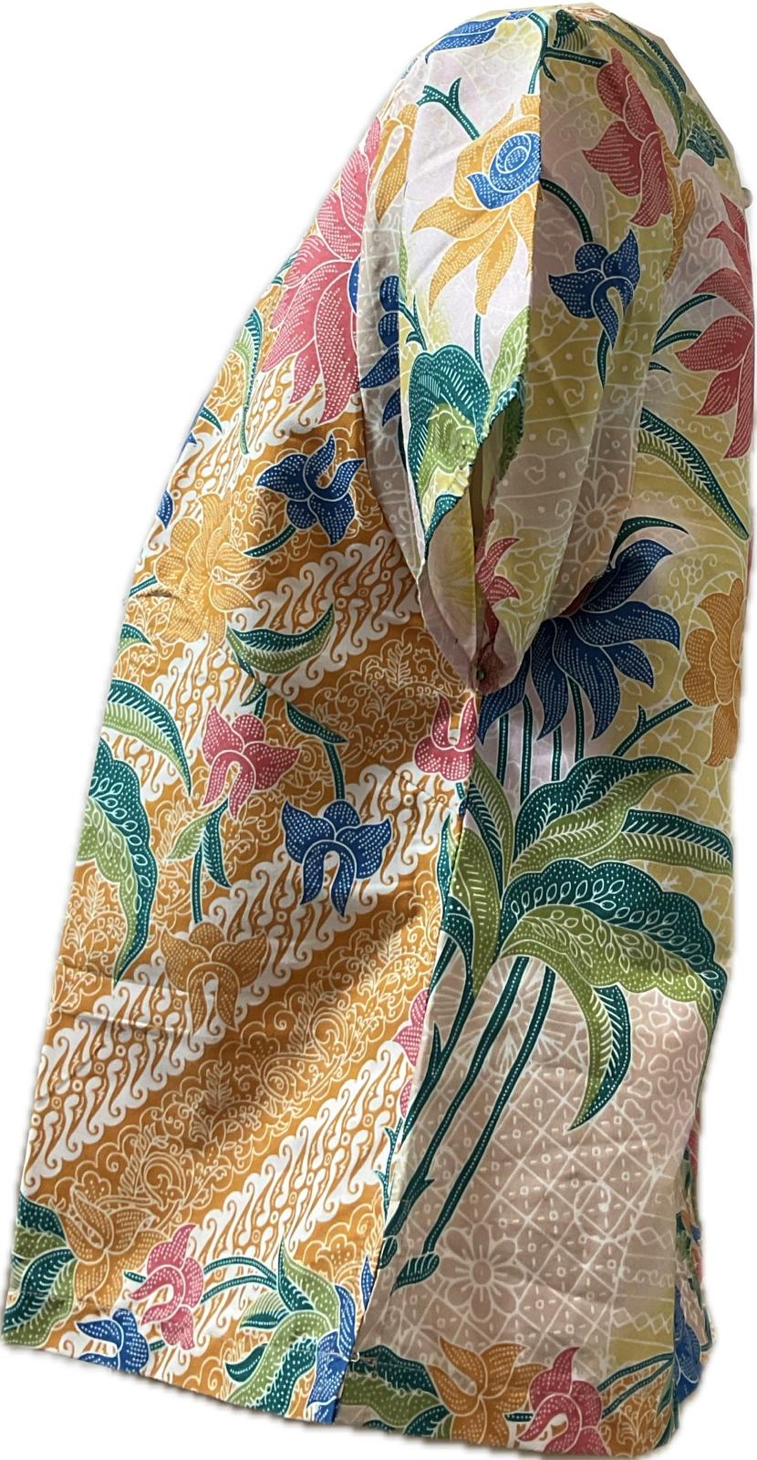 Ladies Batik Top LBT-XL-YELLOW-AF1111003