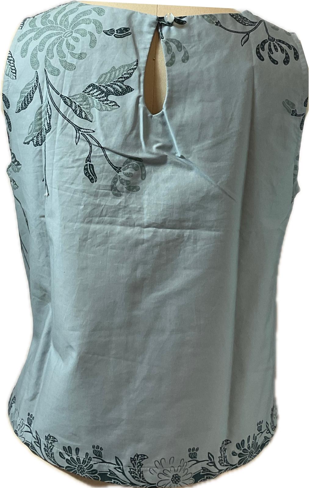 Ladies Batik Top LBT-M-BLUE-L110014