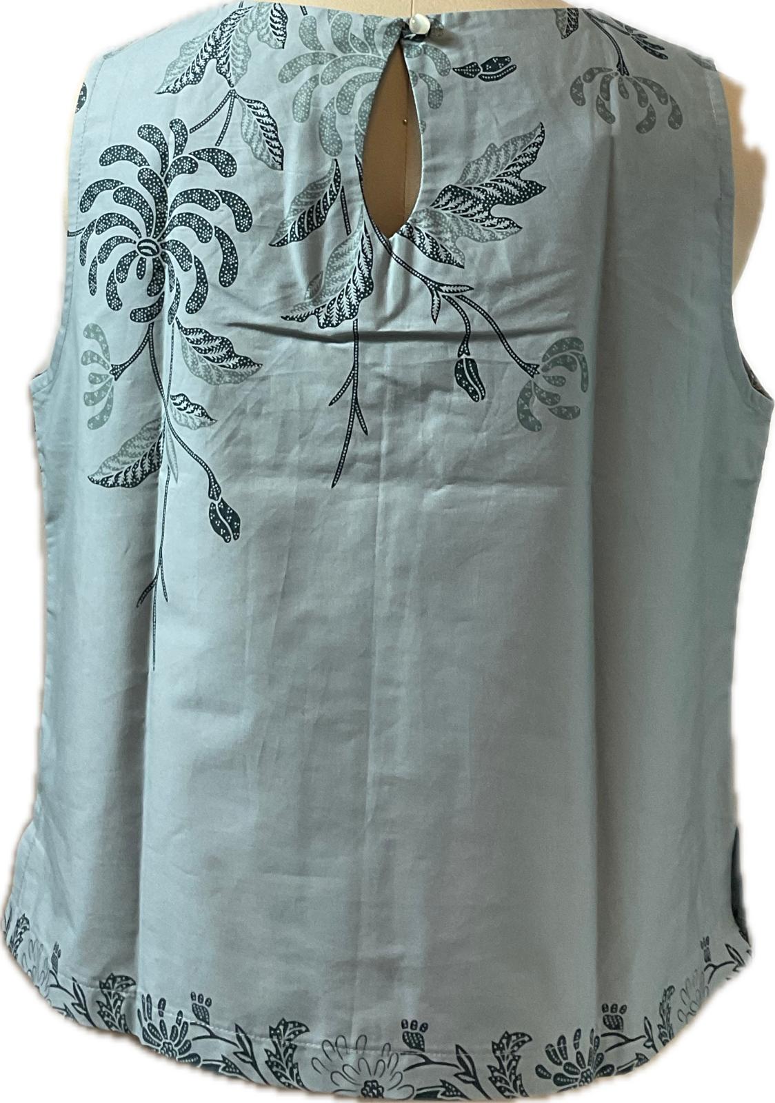 Ladies Batik Top LBT-L-GREEN-L1110008