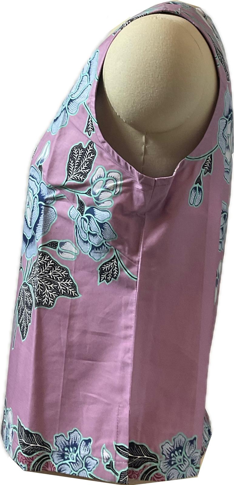 Ladies Batik Top LBT-L-PURPLE-L1110009