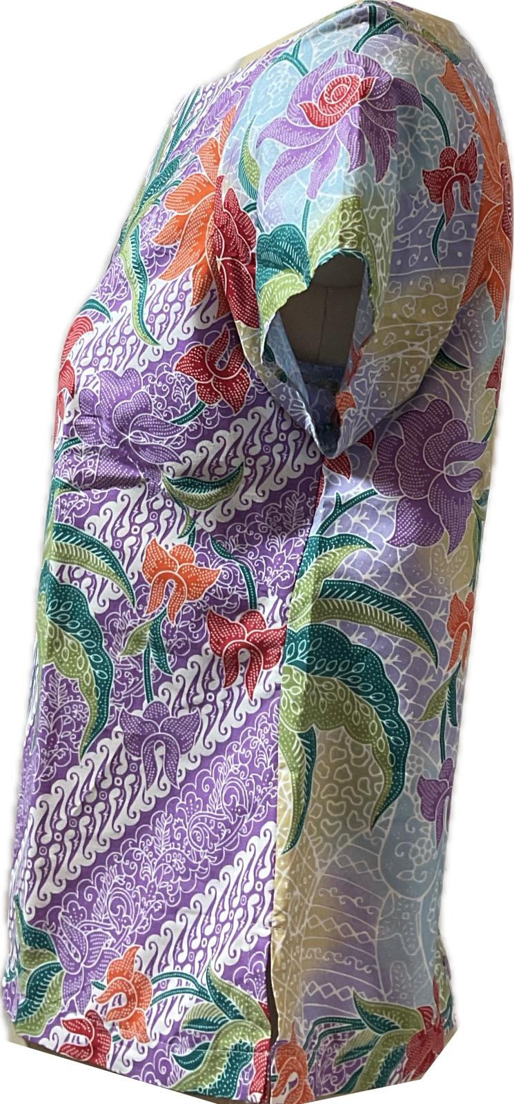 Ladies Batik Top LBT-M-PURPLE-AF-11006