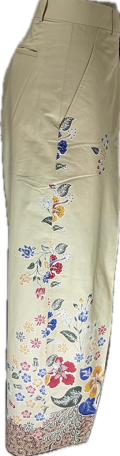 Ladies Batik Pants LBP-FS-BEIGE-6003