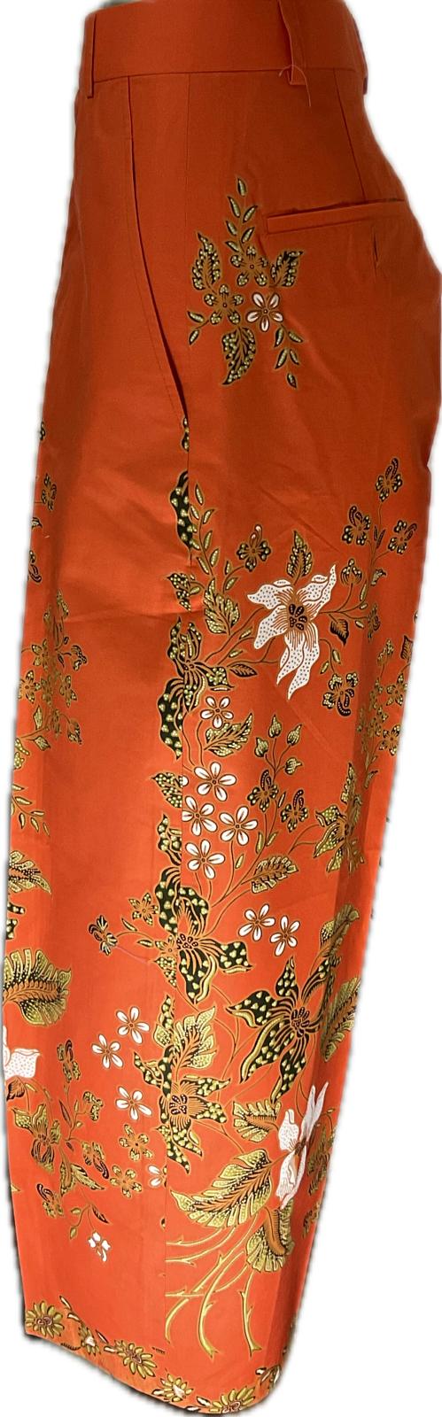 Ladies Batik Pants LBP-FS-ORANGE-6004