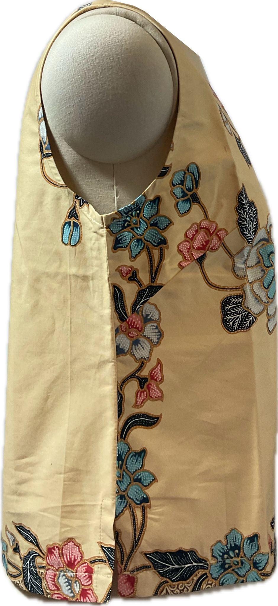 Ladies Batik Top LBT-M-YELLOW-L110018