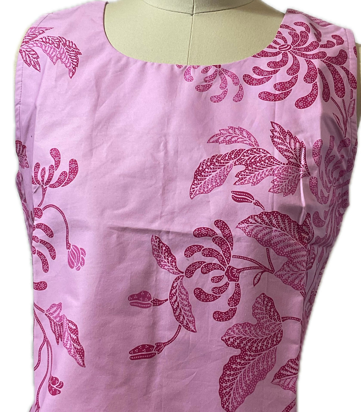 Ladies Batik Top LBT-M-PINK-L110020