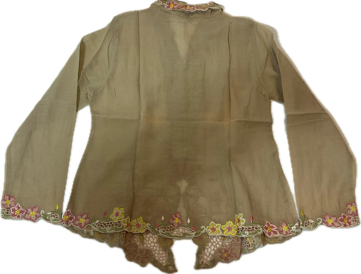 Kids Peranakan Top KPT-4-BEIGE-C-6666004