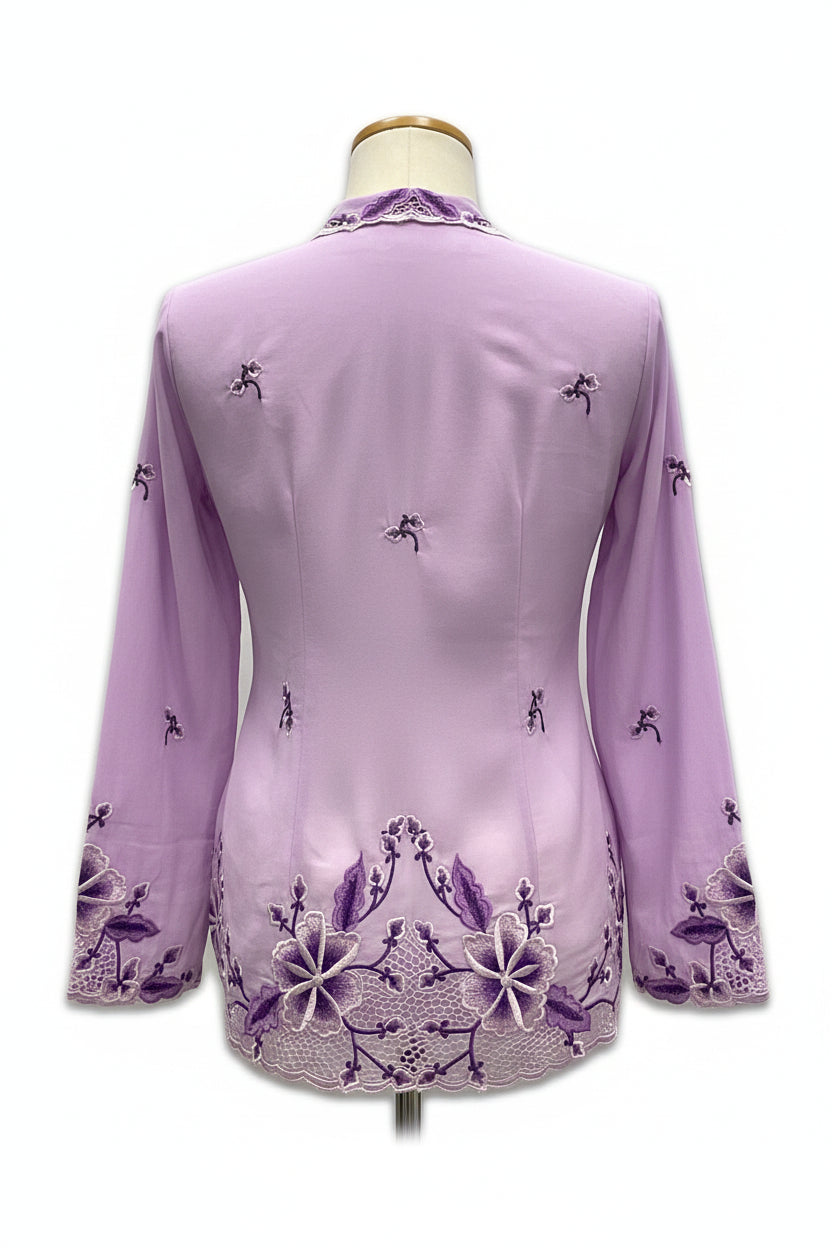 Standard Peranakan Top SPT-PURPLE-A6023-A66666023
