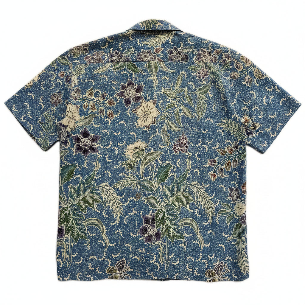 Mens Batik Top MBT-L-BLUE-22016