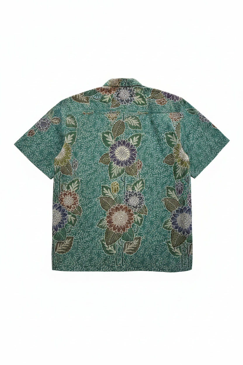 Mens Batik Top MBT-XXL-GREEN-2222005