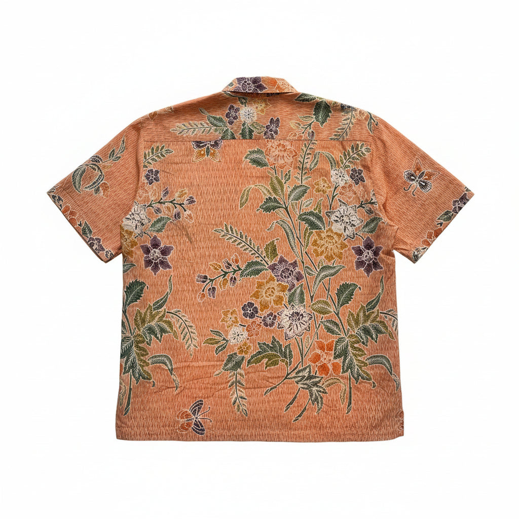 Mens Batik Top MBT-XXL-ORANGE-2222004