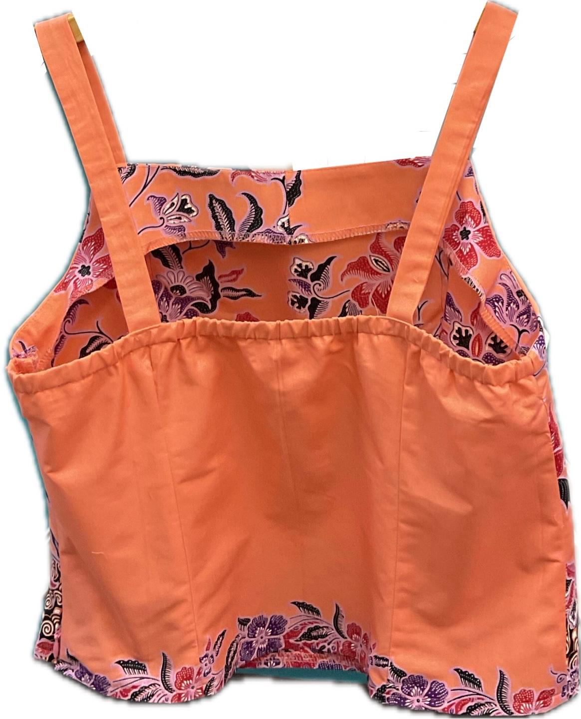 Ladies Batik Top LBT-M-PEACH-C11009