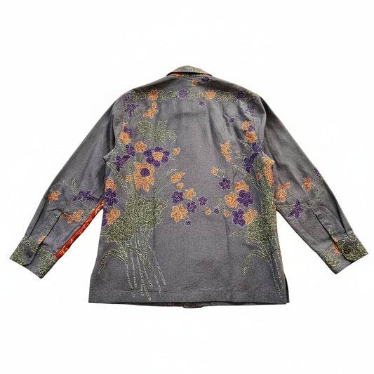 Mens Batik Top Long Sleeve MBT-XXL-BLUE-A2222004
