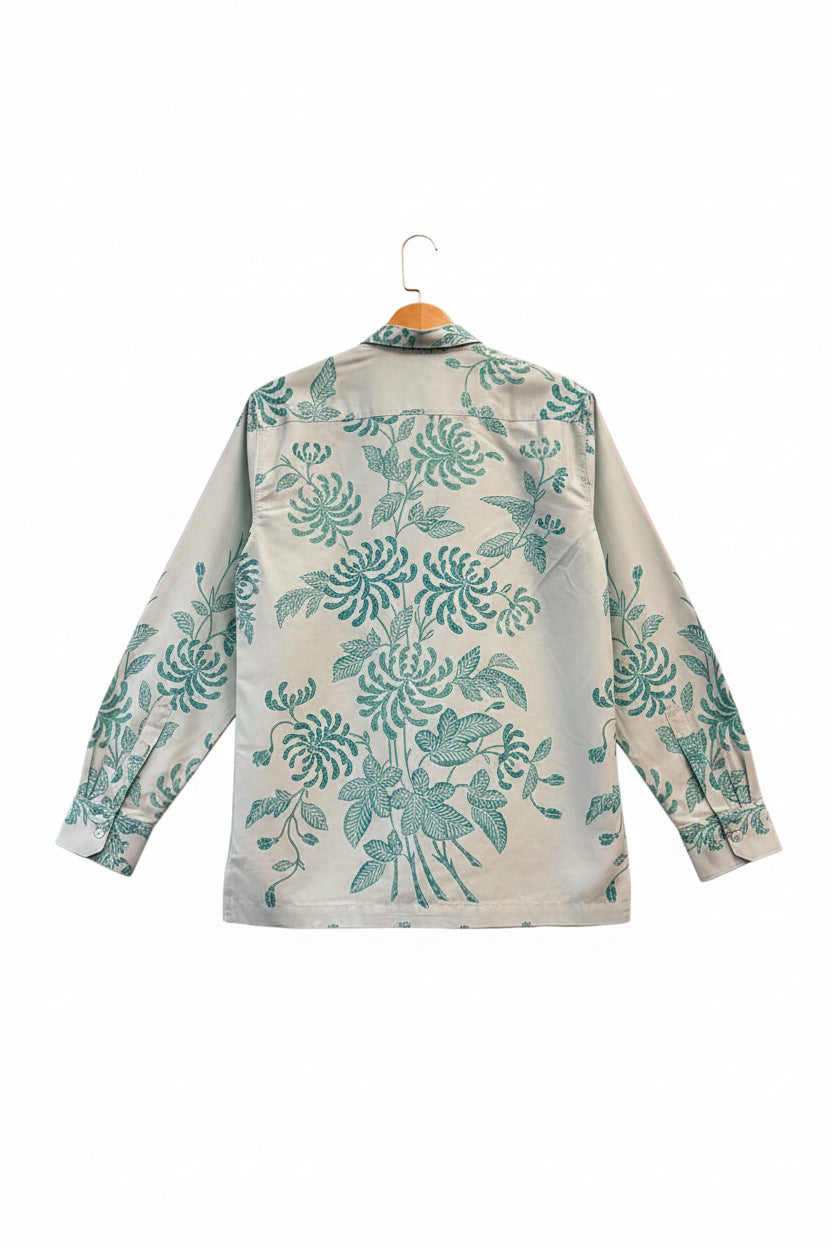 Mens Batik Top Long Sleeve MBT-M-GREEN-A2003