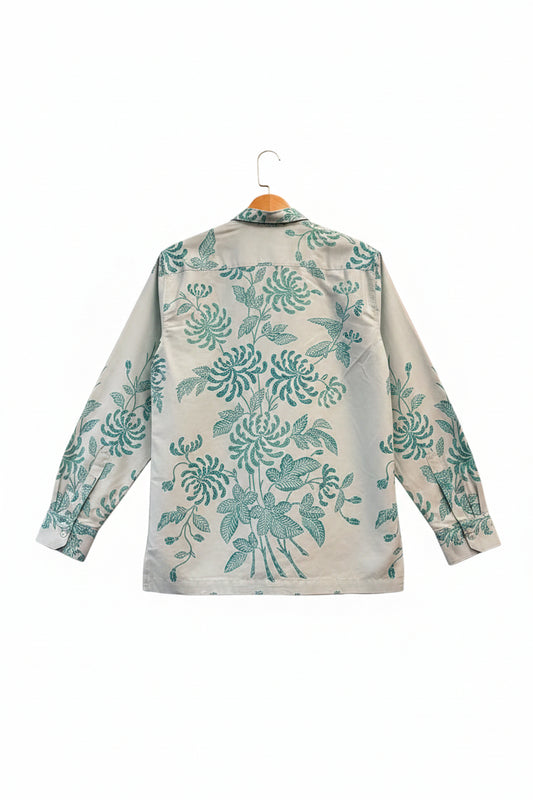 Mens Batik Top Long Sleeve MBT-L-GREEN-A22019
