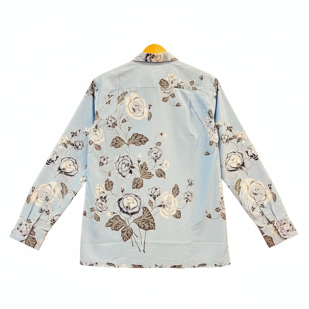 Mens Batik Top Long Sleeve MBT-M-BLUE-A2004