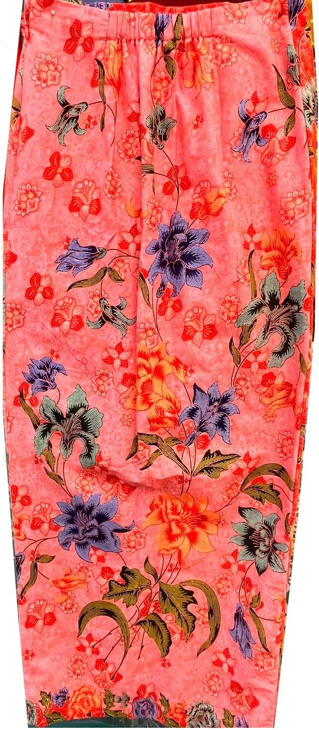 Ladies Batik Sarong LBS-M-ORANGE-33037