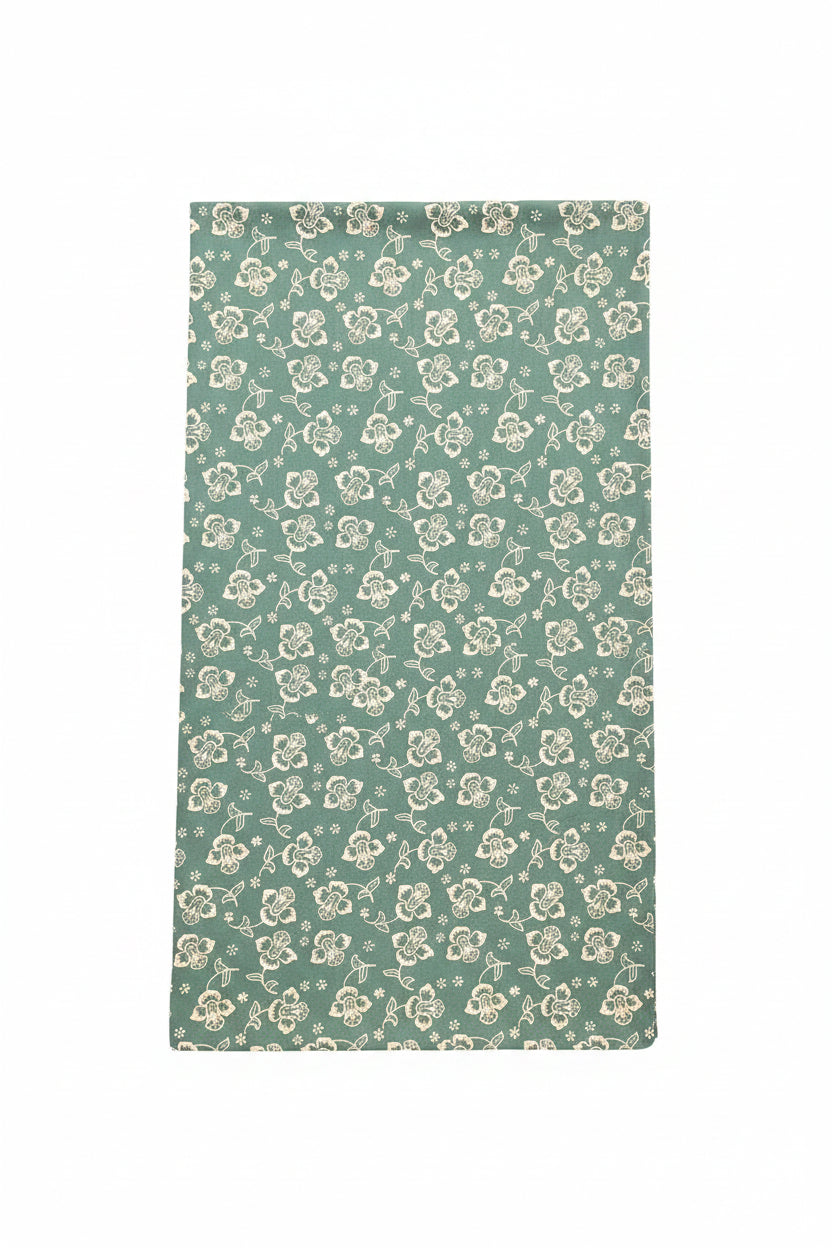 Hand Draw Batik Fabric HDBF-2M-GREEN-A7000