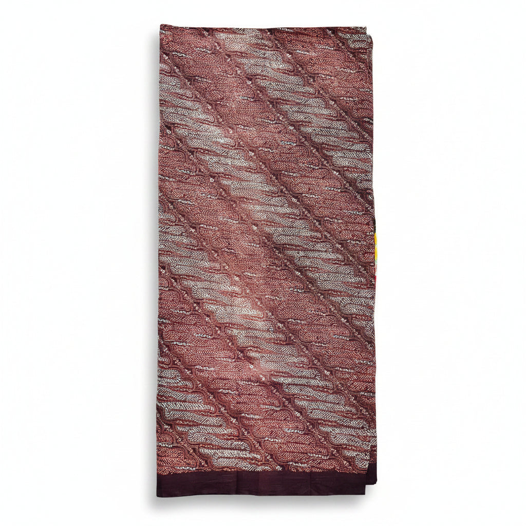 Hand Draw Batik Fabric HDBF-2M-ORANGE-A7002
