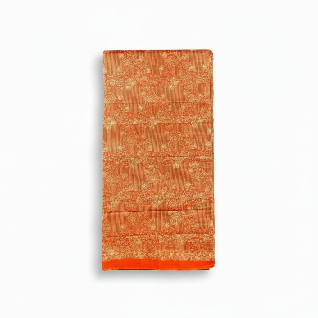 Hand Draw Batik Fabric HDBF-2M-ORANGE-A7003