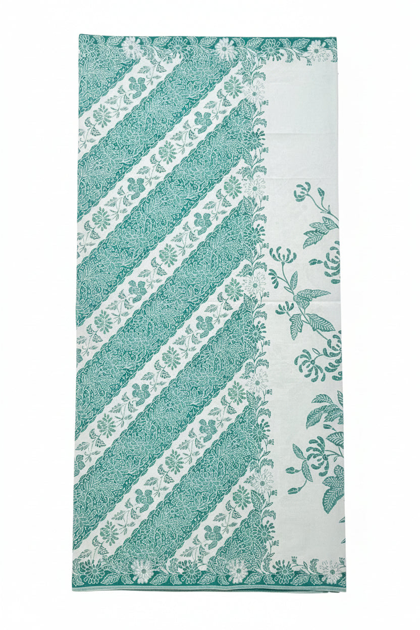 Handstamp Batik Fabric HSBF-2M-GREEN-90138
