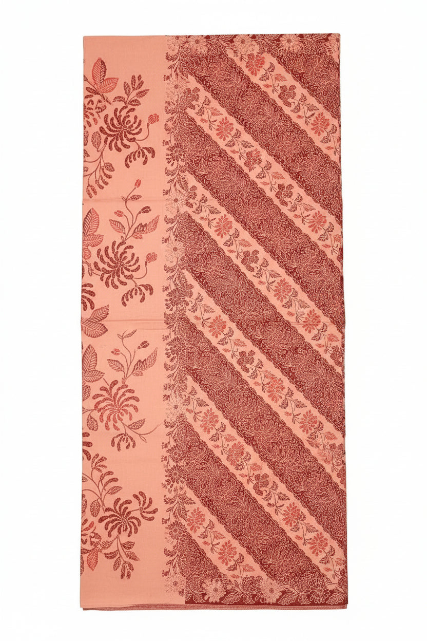 Handstamp Batik Fabric HSBF-2M-BROWN-90140